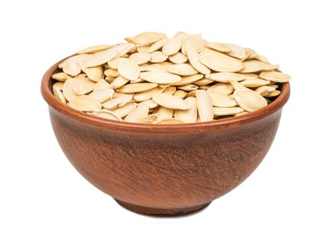 Pumpkin seeds in bowl