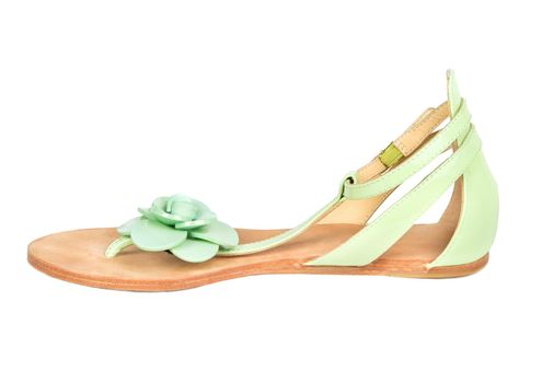 Green womens sandals