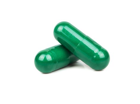 Green herbal capsule