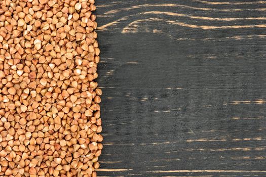 Dry buckwheat grains