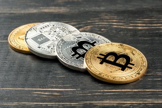 Gold and silver coin bitcoin