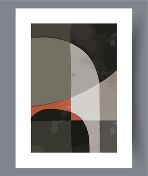 Scandinavian abstract vector print.