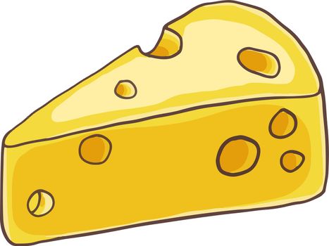 Cheese cow icon vector illustration food
