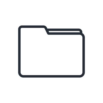 Folder icon. Data organization. Vector.