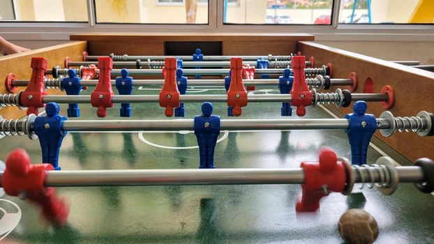 table football game on a fun weekend