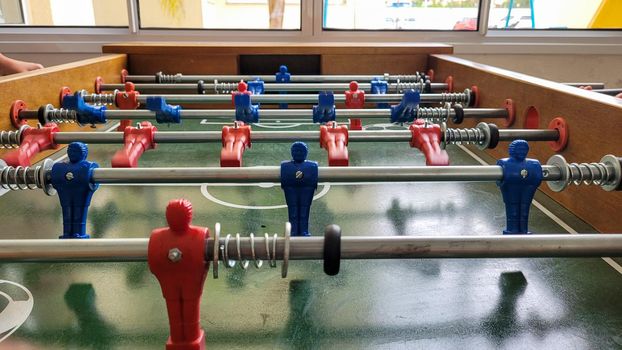 table football game on a fun weekend