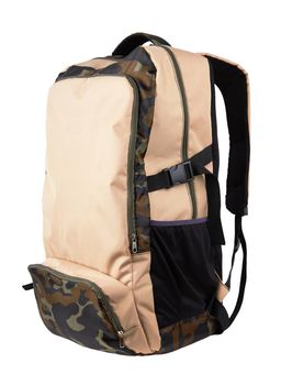Camouflage backpack on white