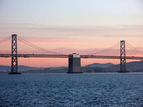 Center of San Francisco Bay Bridge