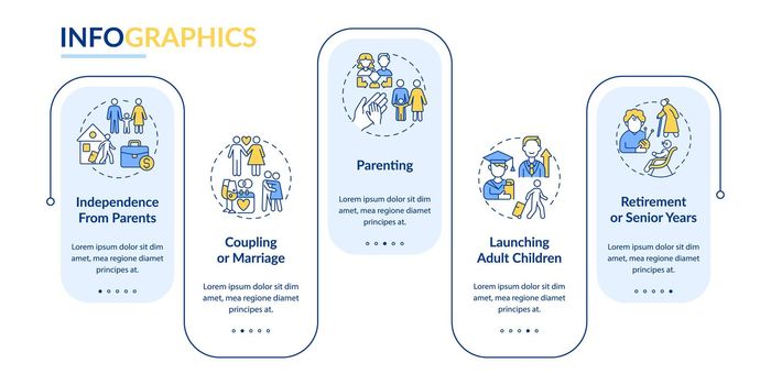 Parenting vector infographic template