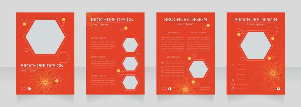Interesting geometry lessons blank brochure design