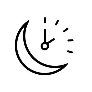Moon and stars icon. Sleep dreams symbol. Night or bed time sign. Report document, information and check tick icons. Currency exchange. Vector