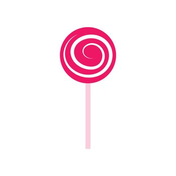 Lollipop candy icon logo free vector 