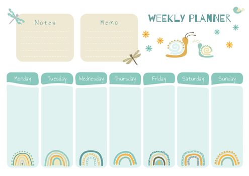 Printable planner template