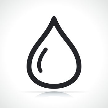 water drop thin line icon