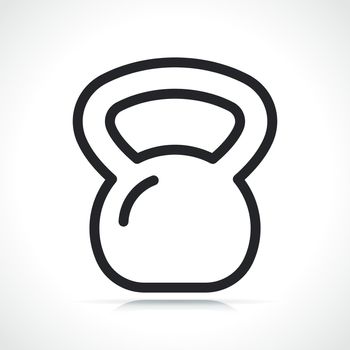 training or fitness kettlebell icon