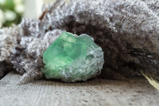 Green Fluorite Crystal Mineral Gem Stone Rock