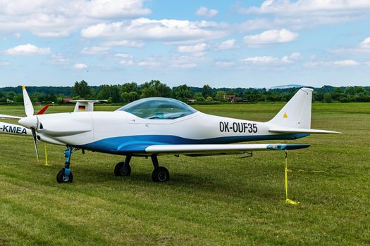 OK-OUF 35 Fascination ultralight aircraft ready at breclav airport