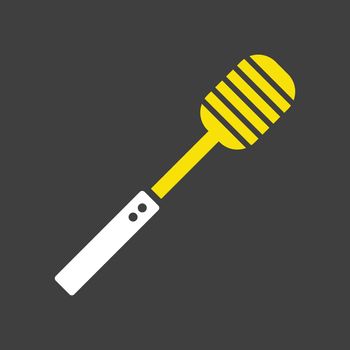 Honey dipper vector icon. Kitchen appliances