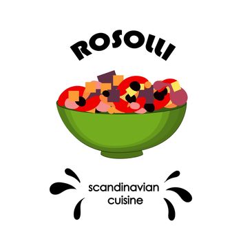 Scandinavian cuisine. ROSOLLI - FINNISH VEGETABLE SALAD ROSOLLI - Swedish translation .