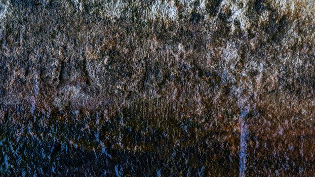 Abstract Background of dirty, wet, moldy concrete wall.