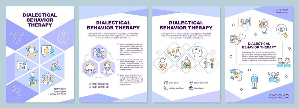 Dialectical behavior therapy brochure template