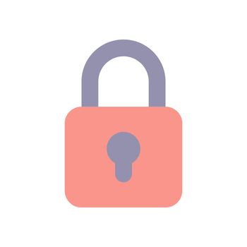 Locked padlock flat color ui icon