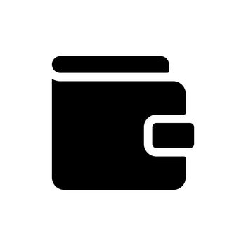 Wallet black glyph ui icon