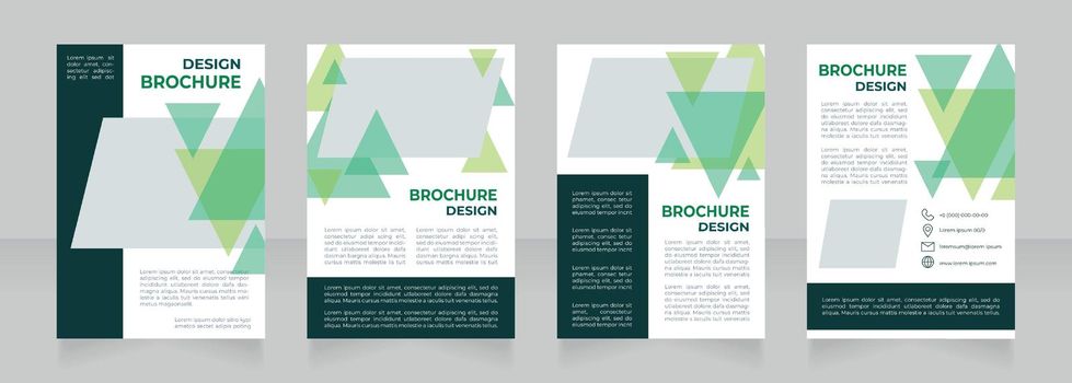 Environmental protection importance blank brochure design