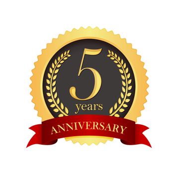 Golden anniversary medal icon | 5th anniversary
