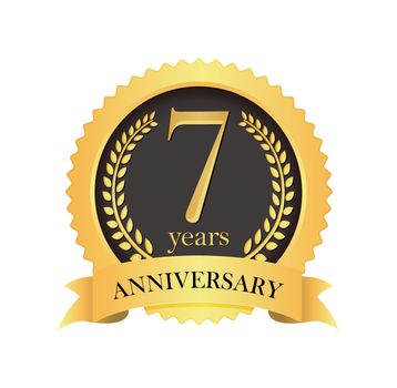 Golden anniversary medal icon | 7th anniversary