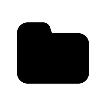 Folder black glyph ui icon
