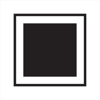 Design Minimalist square wooden frame. Vector, 1x1 ratio