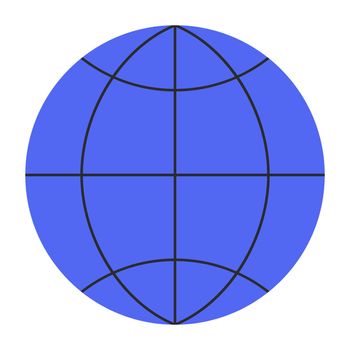 Globe icon. Globe symbol. Flat style. Vector