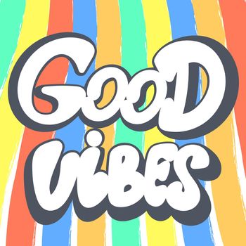 Good vibes hippie poster