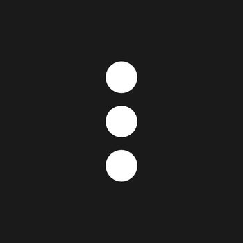 Three vertical dots menu dark mode glyph ui icon