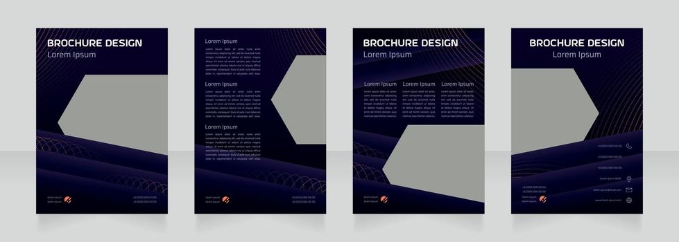 Industry digitalization blank brochure design