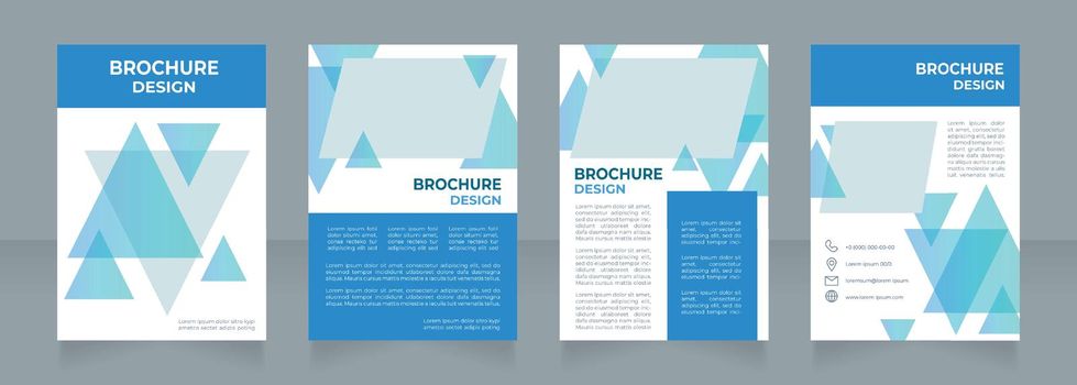 Business partnership benefits blank brochure design