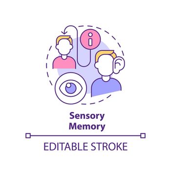 Sensory memory concept icon