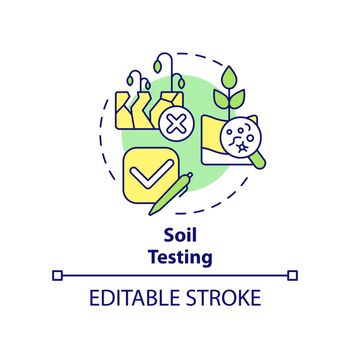 Soil testing concept icon