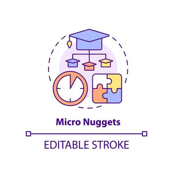 Micro nuggets concept icon