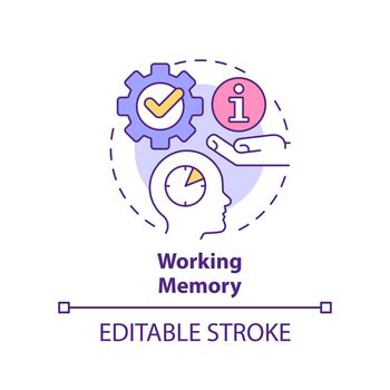 Working memory concept icon