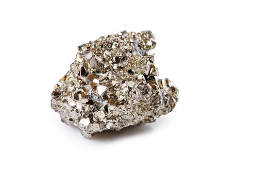 pyrite stone isolated