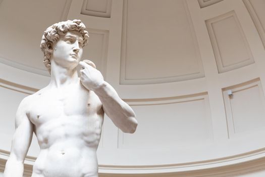 David sculpture by Michelangelo Buonarroti - 1501. The masterpiece of the Renaissance art.