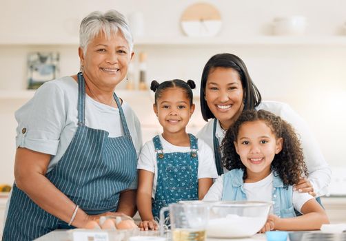 We hope everyone knows how fun baking is. a multi-generational family baking together at home.