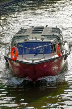 16 October 2016 , Eskisehir Turkey Touristic boats on the porsuk river