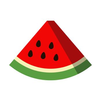 Watermelon icon isolated on the white background