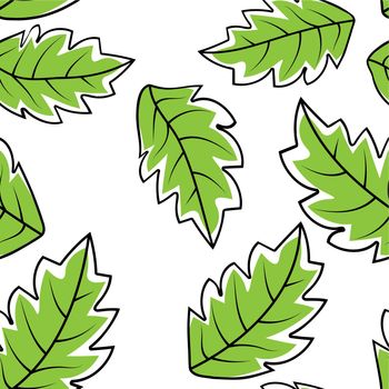 Seamless pattern abstract leaf. Vector fabric seamless pattern. Design element. Abstract floral illustration. Vector illustration