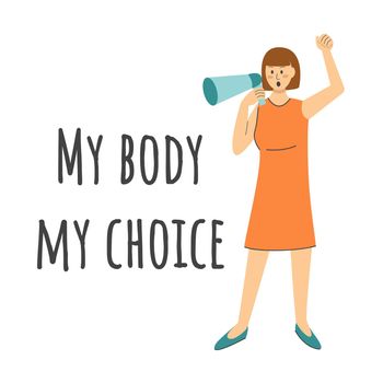 Female protest my body my choice