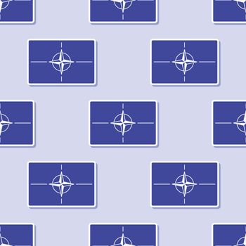 Seamless NATO flag pattern