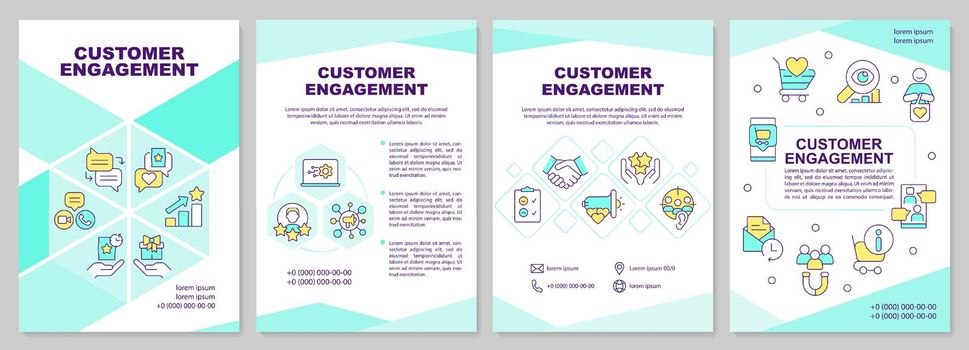 Customer engagement brochure template